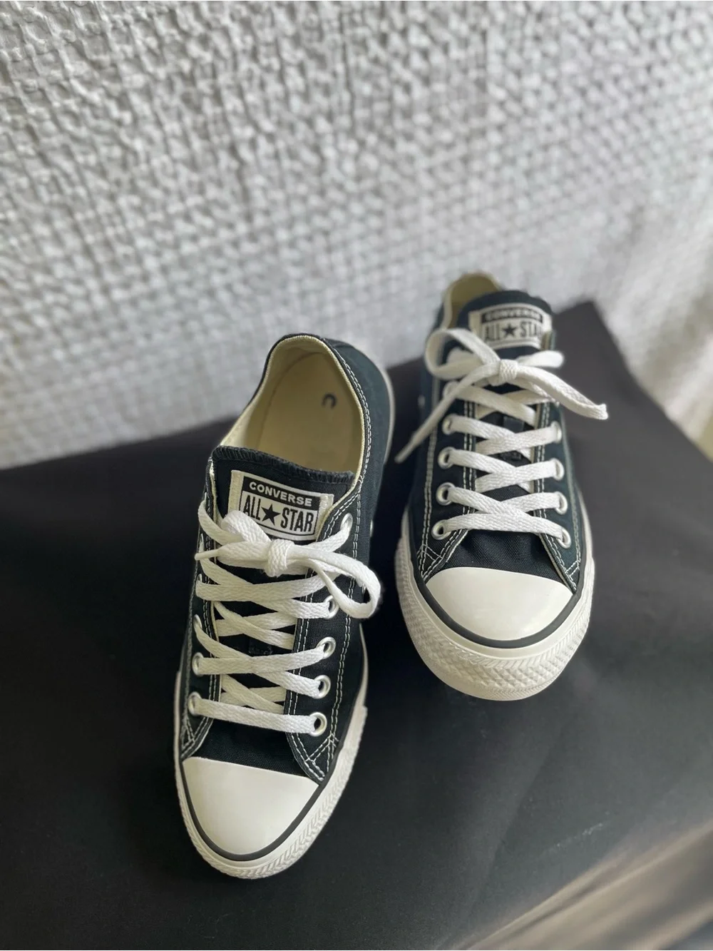 Converse woman’s Chuck Taylor All Star Low Top Sneakers in Black